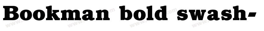 Bookman bold swash字体转换